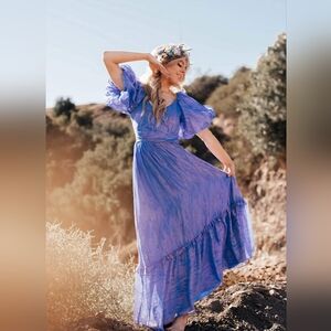 JessaKae x Lindsey Stirling Pixie Gown Dress Medium Blue/Purple